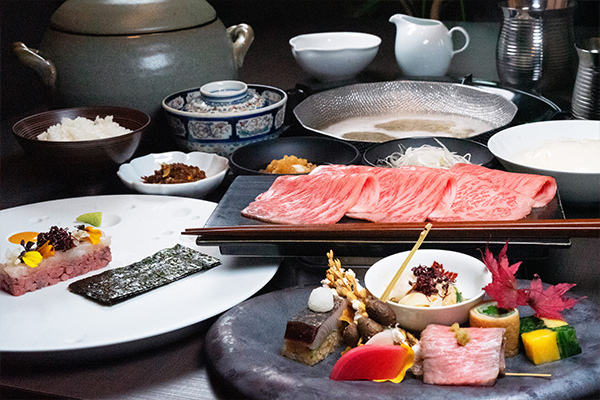 佐賀牛しゃぶしゃぶと温泉豆腐の冬季期間限定コース